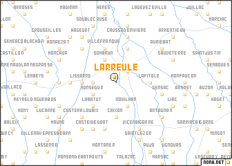 map of Larreule