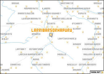 map of Larribar-Sorhapuru