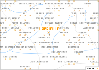 map of Larrieule