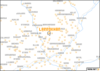 map of Lar Rokhān