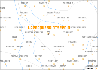 map of Larroque-Saint-Sernin