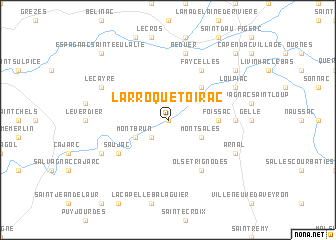 map of Larroque-Toirac