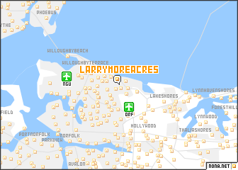 map of Larrymore Acres