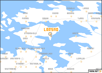 map of Larsmo