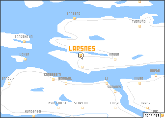 map of Larsnes