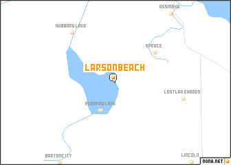 map of Larson Beach