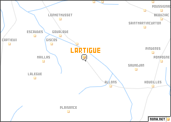 map of Lartigue