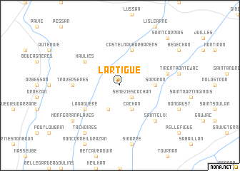 map of Lartigue