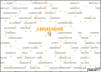 map of La Rue-Chèvre