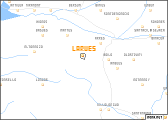 map of Larués