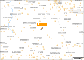 map of Larue