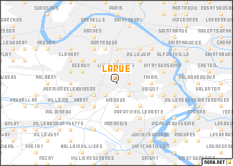 map of Larue