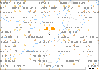 map of La Rue