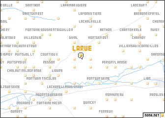 map of La Rue