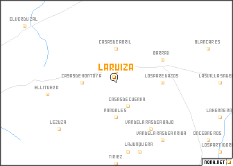 map of La Ruiza