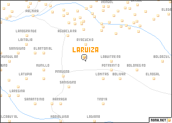 map of La Ruiza