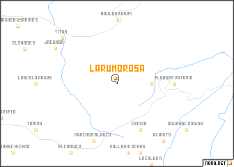 map of La Rumorosa