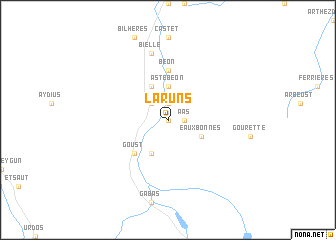 map of Laruns