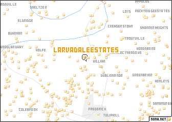 map of Larvadale Estates