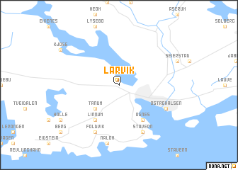 map of Larvik