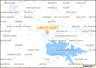 map of Larzicourt