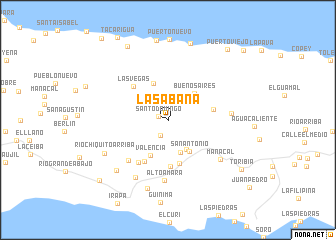 map of La Sabana