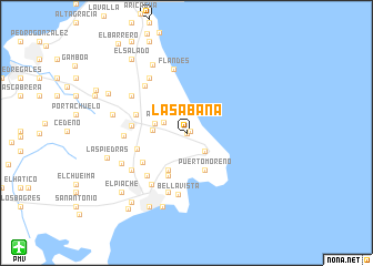 map of La Sabana