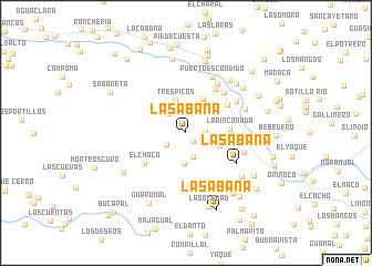 map of La Sabana