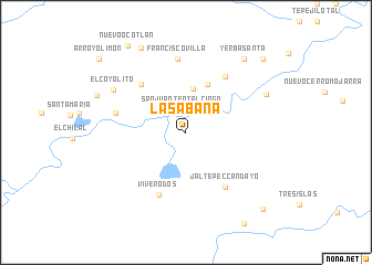 map of La Sábana