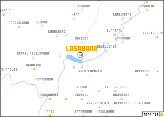 map of La Sabana