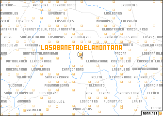 map of La Sabaneta de la Montaña