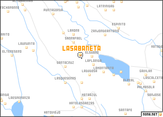 map of La Sabaneta