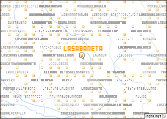 map of La Sabaneta