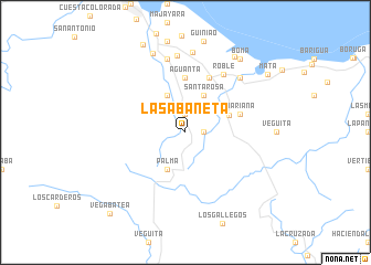 map of La Sabaneta