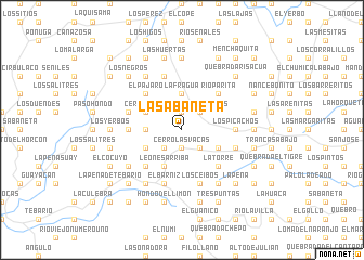 map of La Sabaneta