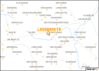 map of La Sabaneta