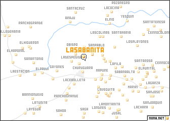 map of La Sabanita