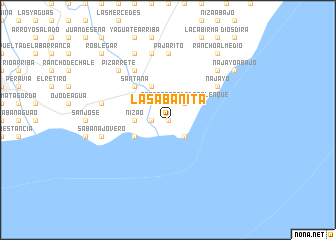 map of La Sabanita