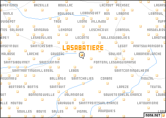 map of La Sabatière