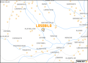 map of La Sabila