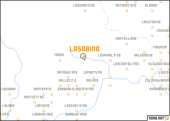 map of La Sabina