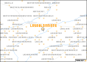 map of La Sablonnière