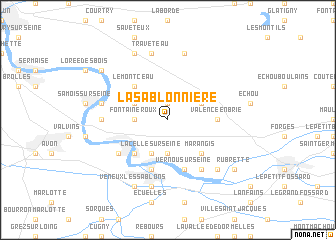 map of La Sablonnière