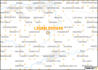 map of La Sablonnière