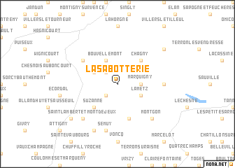 map of La Sabotterie