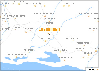 map of La Sabrosa