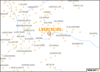 map of Las Acacias
