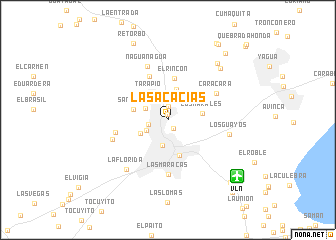 map of Las Acacias