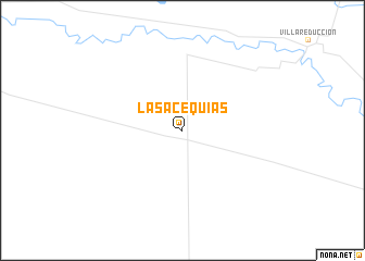 map of Las Acequias