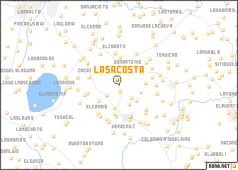 map of Las Acosta